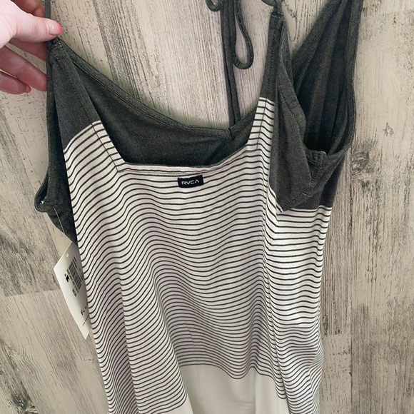 RVCA Gray and White Striped Dress - Picture 4 of 7